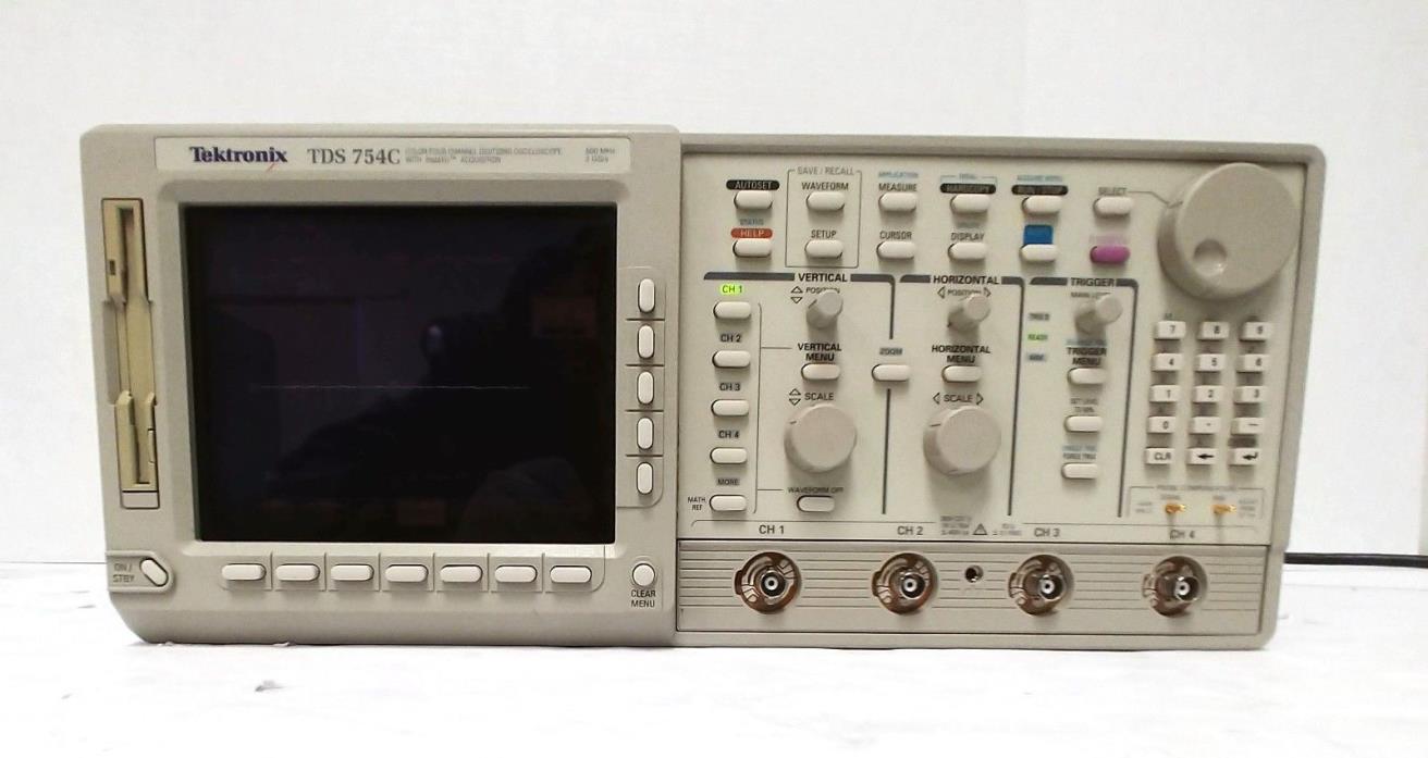 Tektronix TDS754C Oscilloscope, 4-Channel, 500 MHz, 2 GSa/s