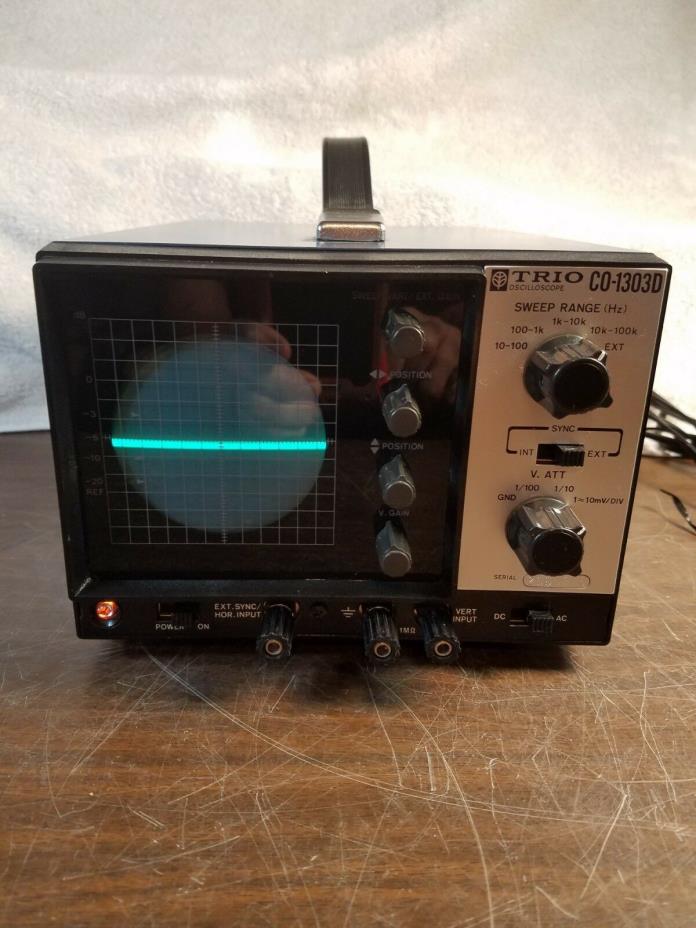 Trio (Kenwood) CO-1303D Oscilloscope. Very nice!