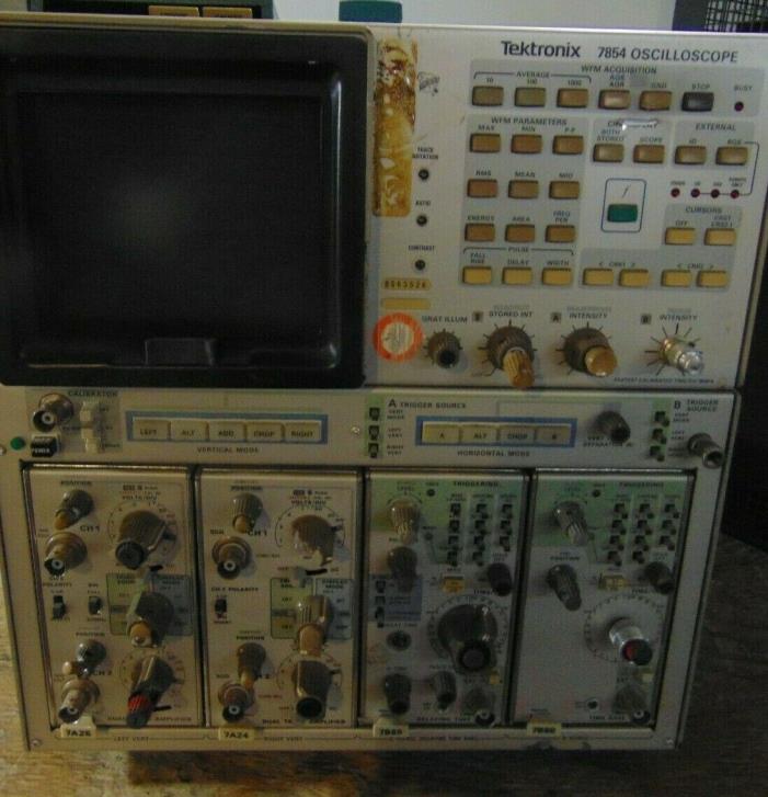 Tektronix 7854 Oscilloscope with 7A26 7A24 7B85 7B80 (PARTS ONLY)