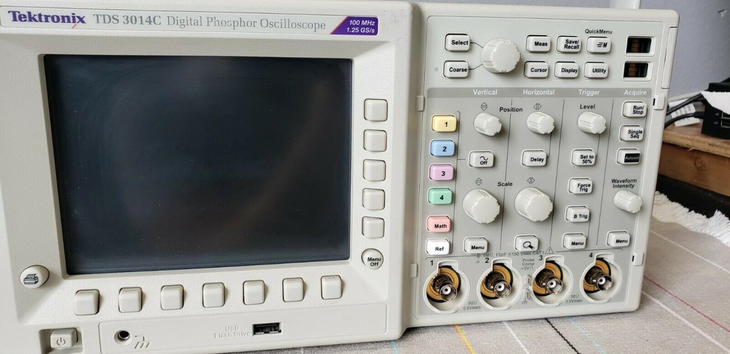 Tektronix TDS3014C 100 MHz, 4-Channel Digital Phosphor Oscilloscope