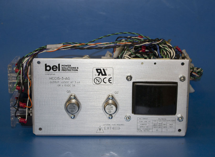 New Bell Power HCC15-3-AG Linear AC/DC Power Supply Dual-Out 12VDC@3.4A/15VDC@3A