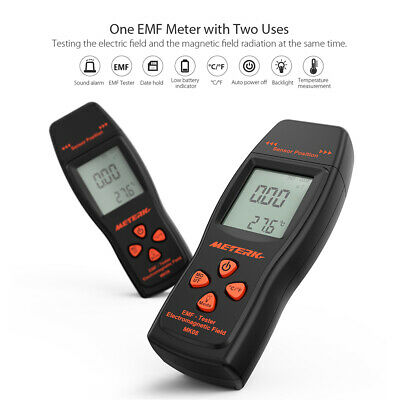 Meterk EMF Meter Detector Electromagnetic Field Radiation Tester Dosimeter -US
