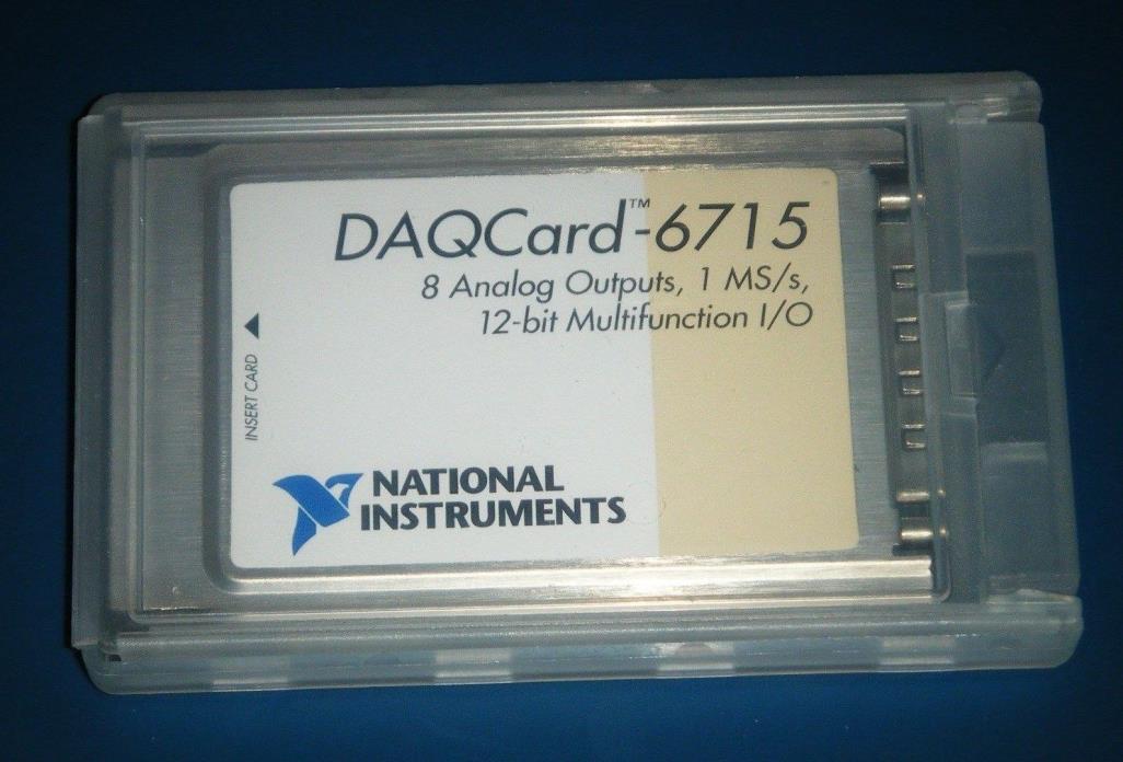 NI DAQCard-6715 PCMCIA, 8ch ±10V Analog Out 1Ms/s, National Instruments *Tested*