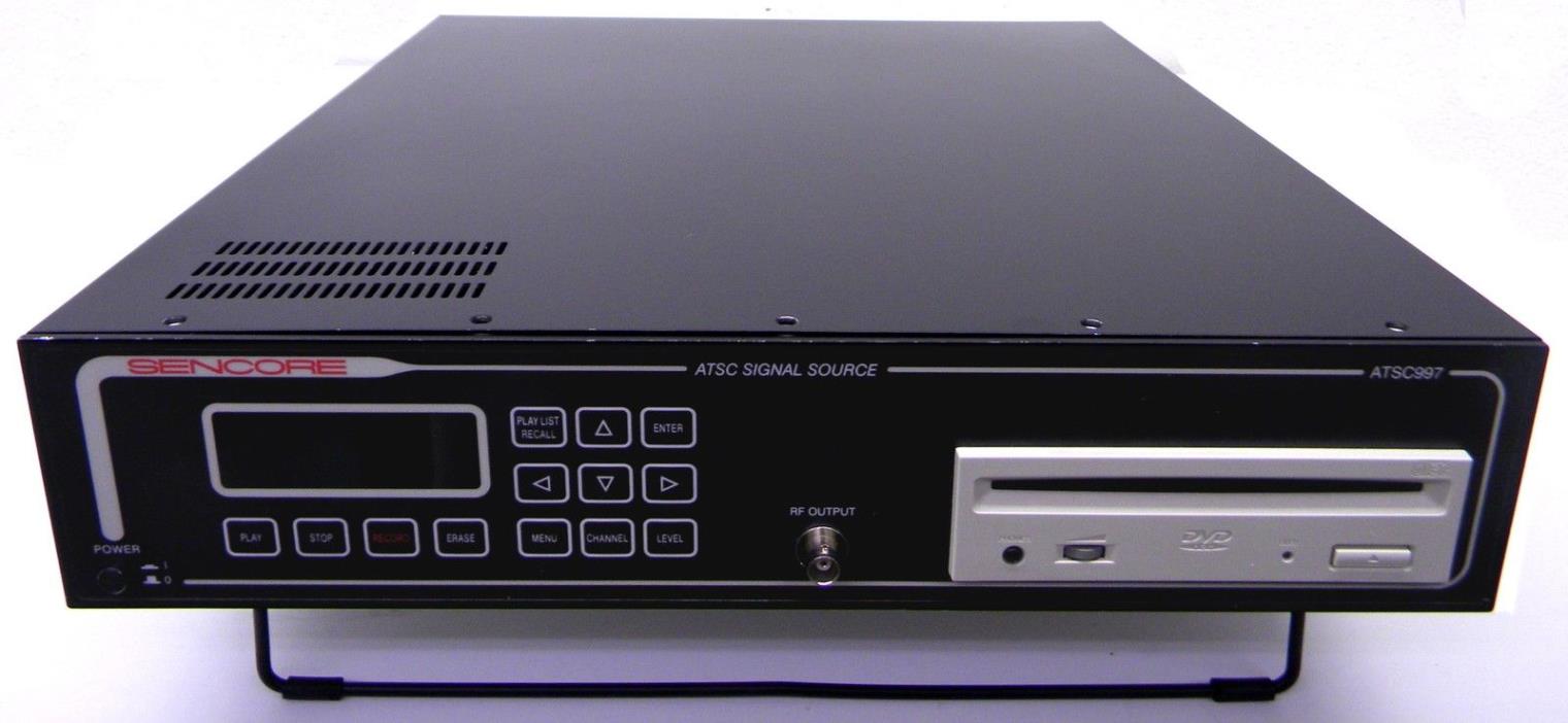 Sencore ATSC997 ATSC Signal Source 8VSB Modulator + Demod DTV Recorder Player