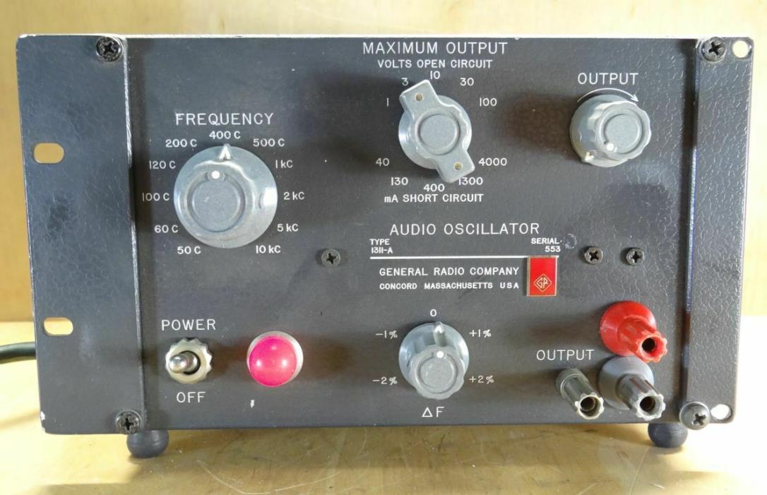 General Radio GR 1311-A Audio Oscillator
