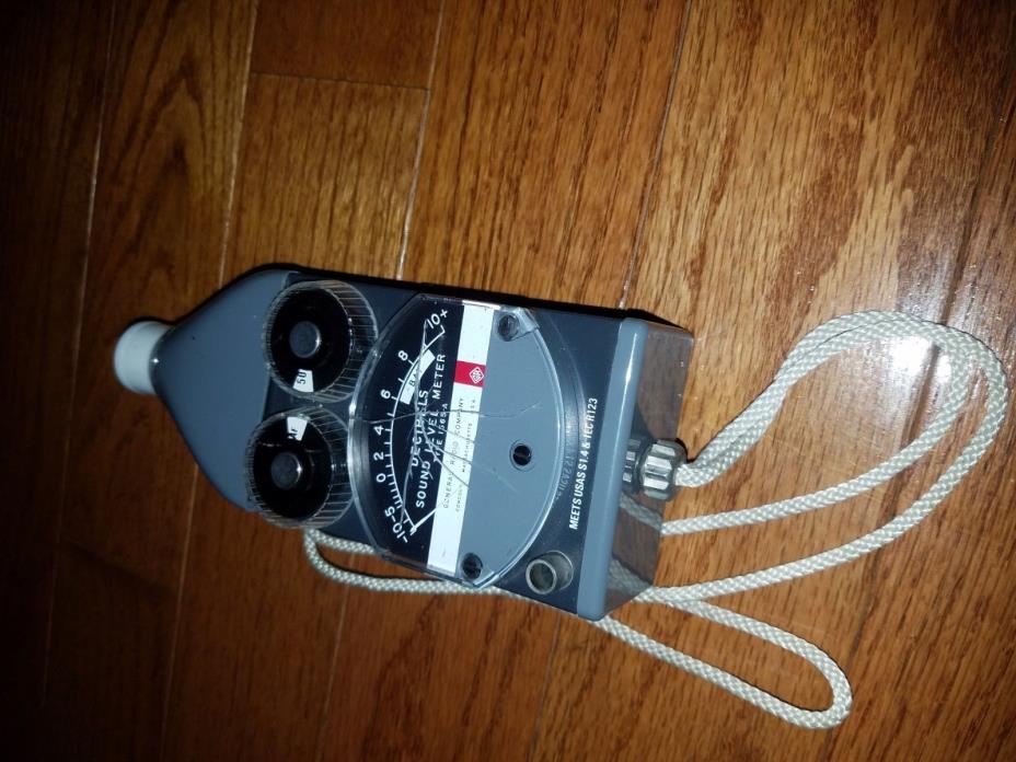 General Radio Vintage GenRad 1565-A Sound Level Noise Meter Decibel Monitor 1560