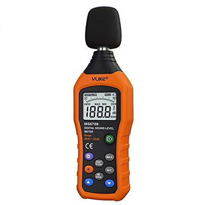 VLIKE Noise Sound Level Meter, Digital Decibel Meter with LCD, Audio Measurement