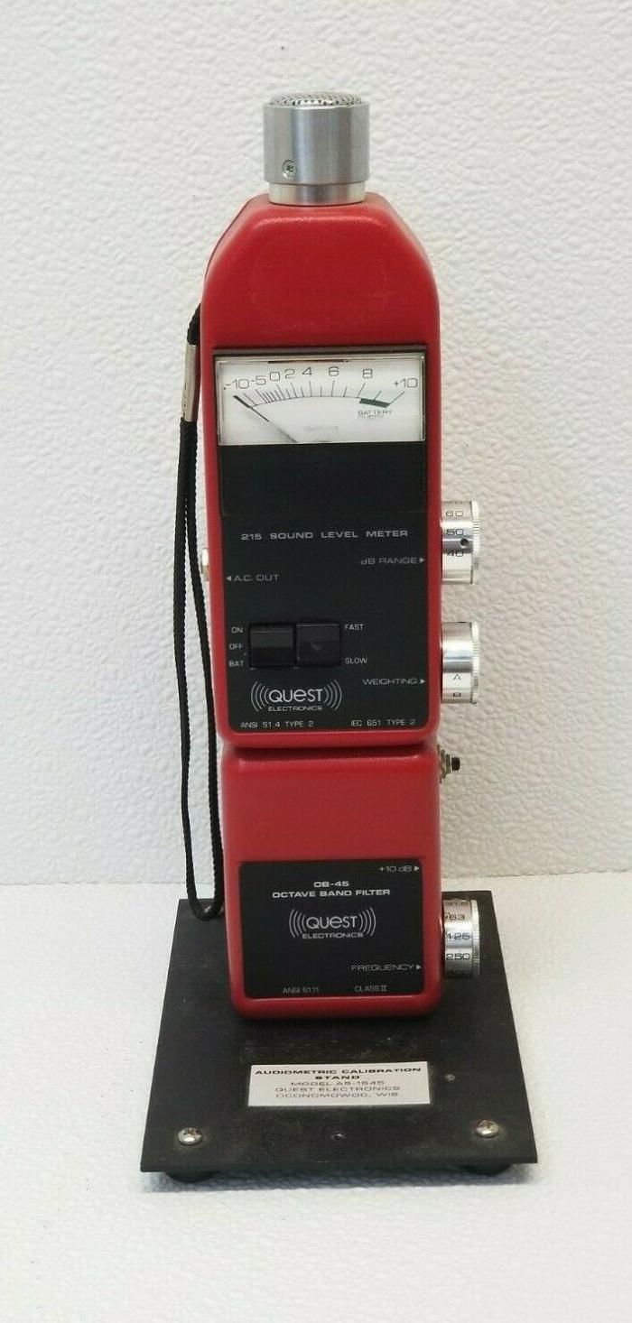 Quest Electronics 215 Sound Level Meter, OB-45 Octave Filter, & A5-1545 Stand