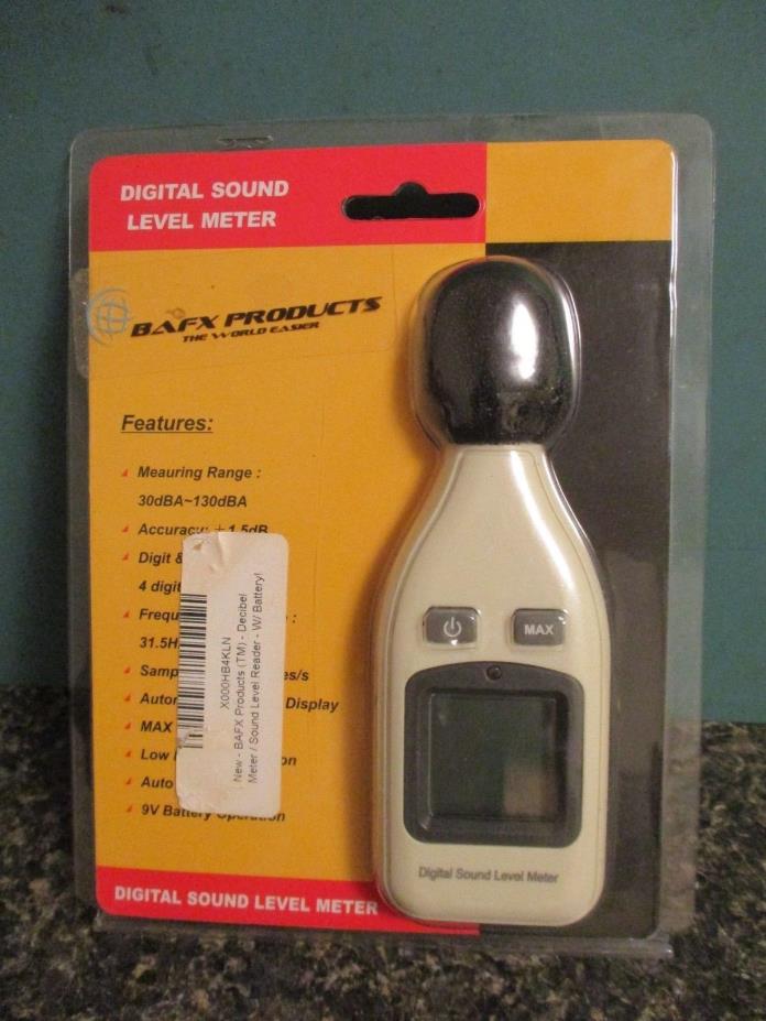 NIP Digital Sound Level Meter NEW Battery Included Sound Quality Control