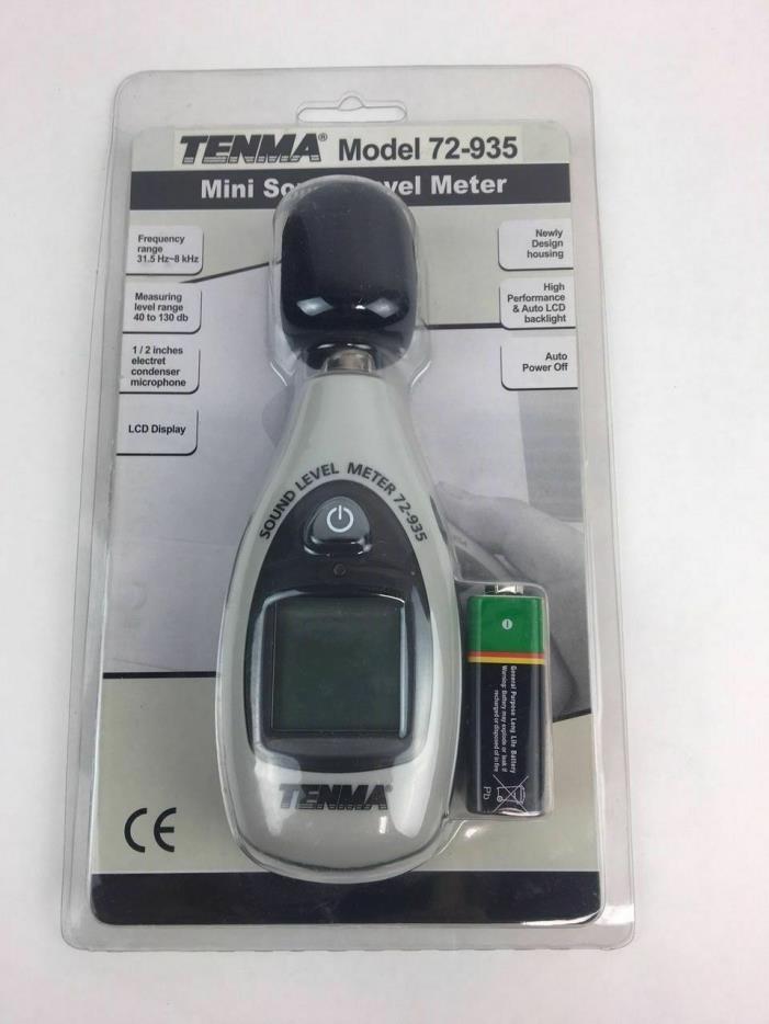 Tenma 72-935 Sound Level Decibal noise measuring Meter Compact A-Weighted New