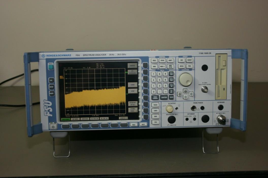 Rohde Schwarz  FSU26 Spectrum Analyzer, 20Hz-26.5Ghz, Calibrated 30 day Warranty