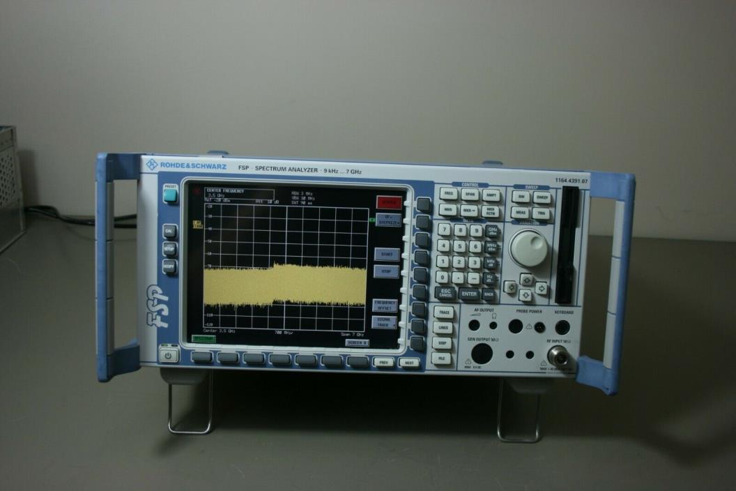 Rohde Schwarz  FSP7 Spectrum Analyzer, 9kHz-7Ghz, Calibrated, 30 day Warranty