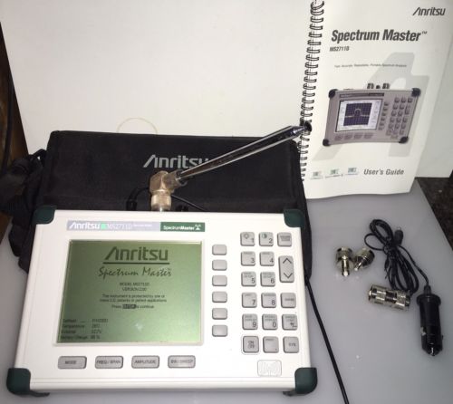 Anritsu MS2711D Handheld Spectrum Analyzer 100 kHz to 3 GHz With Extras!