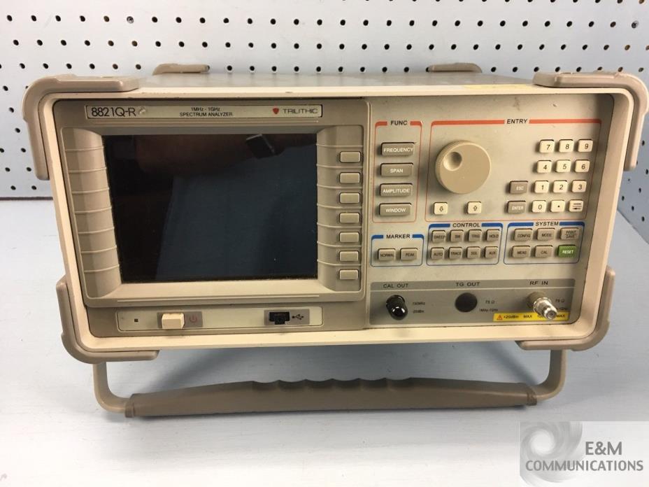 8821Q-R TRILITHIC SPECTRUM ANALYZER 1 MHz to 1 GHz 75 OHM - FOR REPAIR OR PARTS
