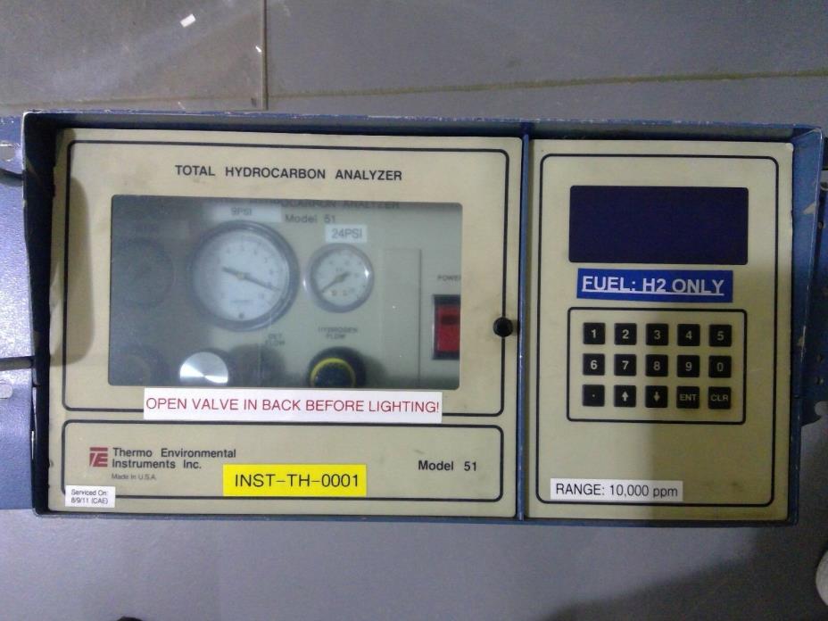 Thermo Environmental Instruments Inc. Model 51 Total Hydrocarbon Analyzer