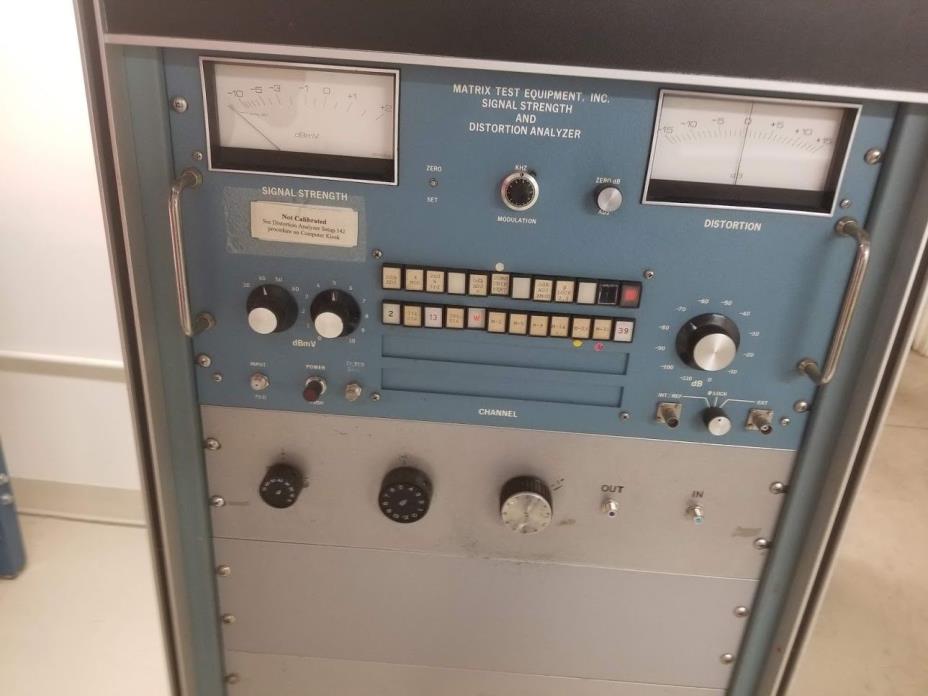 Matrix Test Equipment R-12 Distortion Analyzer W/ INSTRUCTION MANUAL