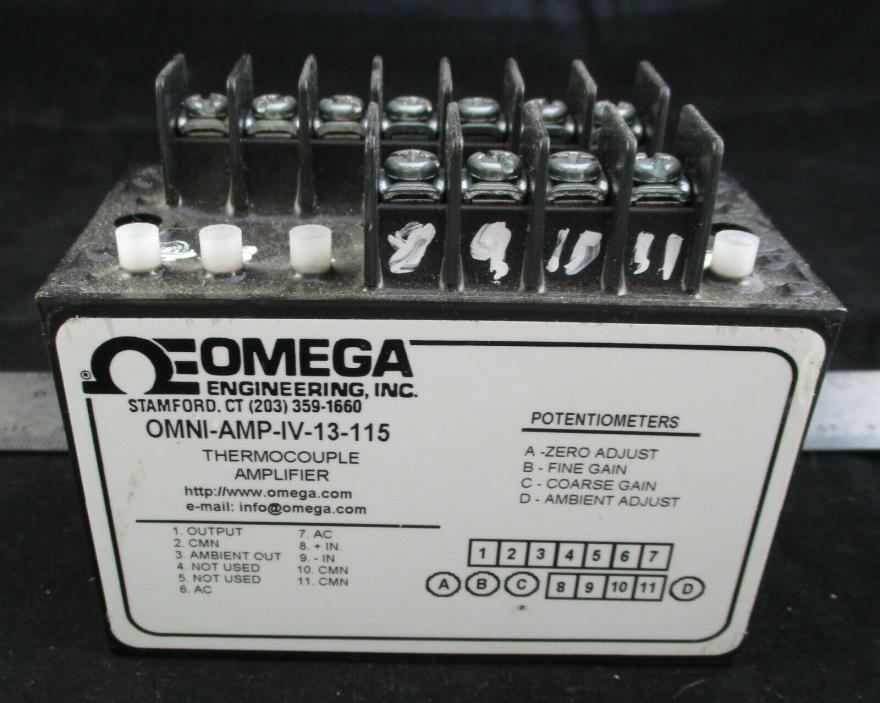 OMEGA ENGINEERING THERMOCOUPLE AMPLIFIER OMNI-AMP-IV-13-115