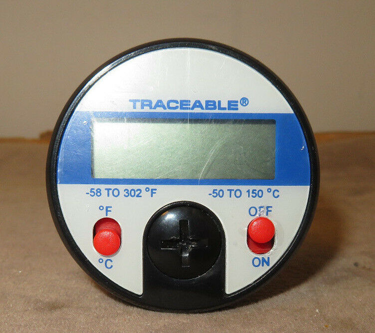 Thomas Plastic and Stainless Steel Traceable Dial Thermometer, w/ Jumbo Display