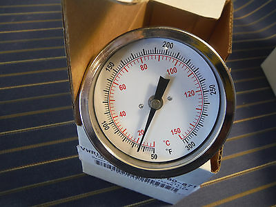 VWR  Bi-Metal Thermometer 150C/300F 1/2 NPT 150mm Stem