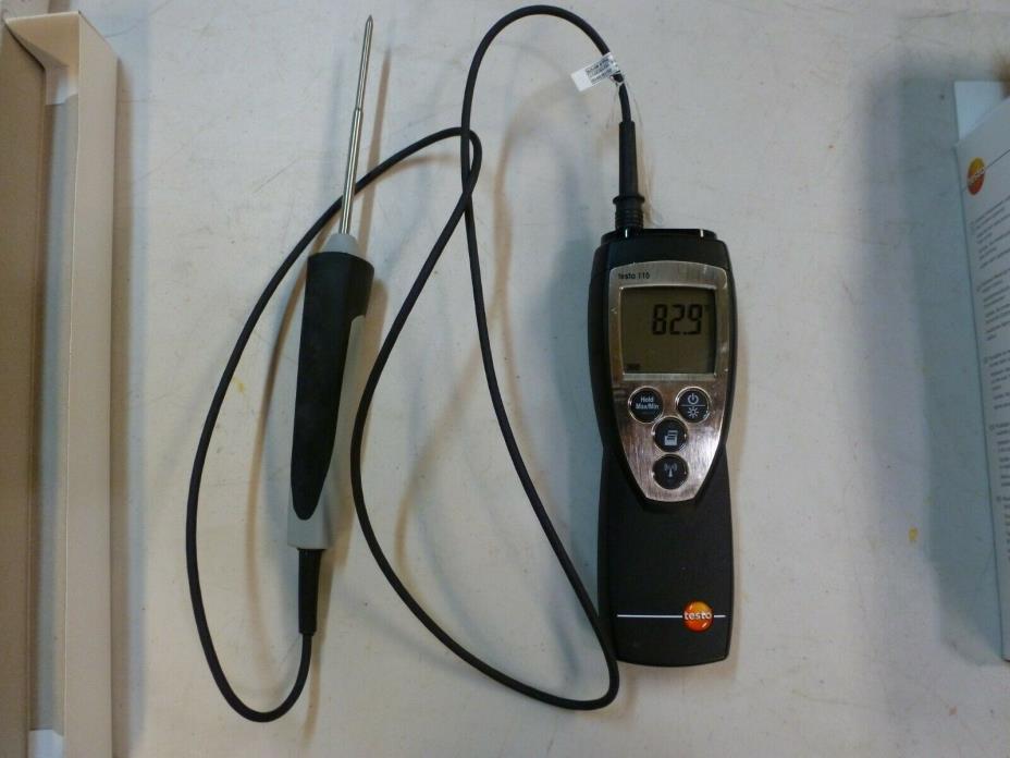 Testo 110 NTC Thermometer. Meter and Probe