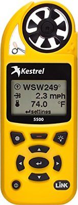 Kestrel 5500 Weather Meter with LiNK + Vane Mount (0855LVYEL)