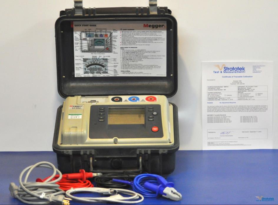 Megger S1-552 5kV Insulation Tester - NIST Calibrated with Warranty