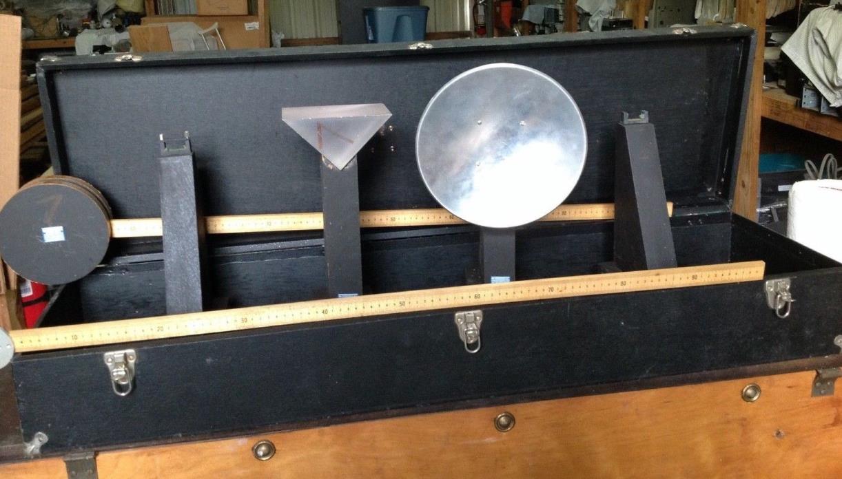 General Precision Microwave measurement parts in wood naugahyde storage case