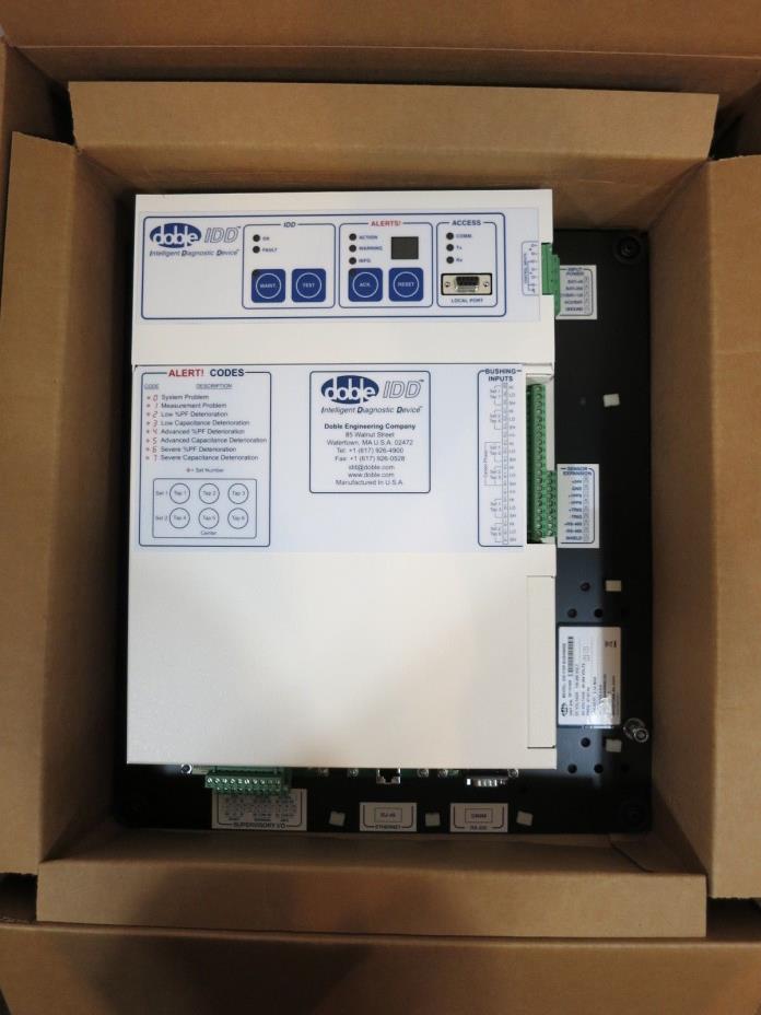 NEW Doble IDD Intelligent Diagnostic Device Bushing Monitor w/ Tap Adapters NIB