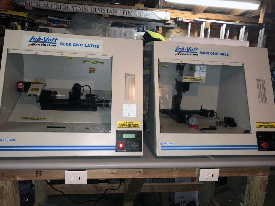 LabVolt / Sherline 5400 CNC Mill & 5300 CNC Lathe / CNC Lathe & CNC Mill