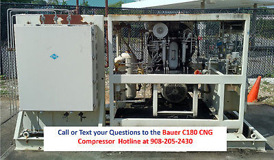 Used Bauer C180 CNG Compressor on Skid