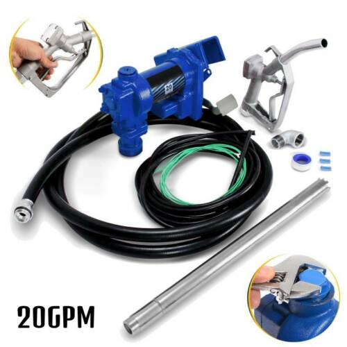 Fuel Transfer Pump 12 Volt 20GPM Diesel Oil Fuel Transfer Car Tractor Truck VP