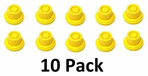 NEW Replacement Yellow Spout Cap 10pcs Top Hat Style Blitz Gas Can Self Venting
