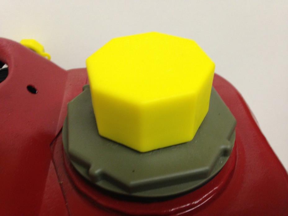 EZ POUR JERRY CAN ADAPTER AND SOLID YELLOW CAP