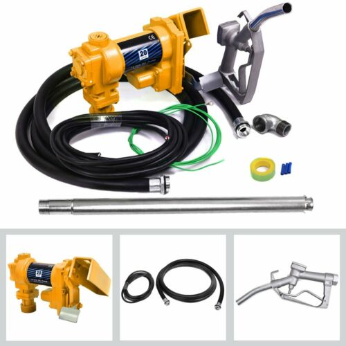 12 V 20 GPM Fuel Transfer Pump Diesel Gas Gasoline Kerosene Car Tractor Truck EK