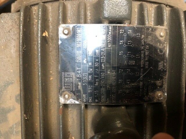 WEG 5 HP Single Phase Electric Motor