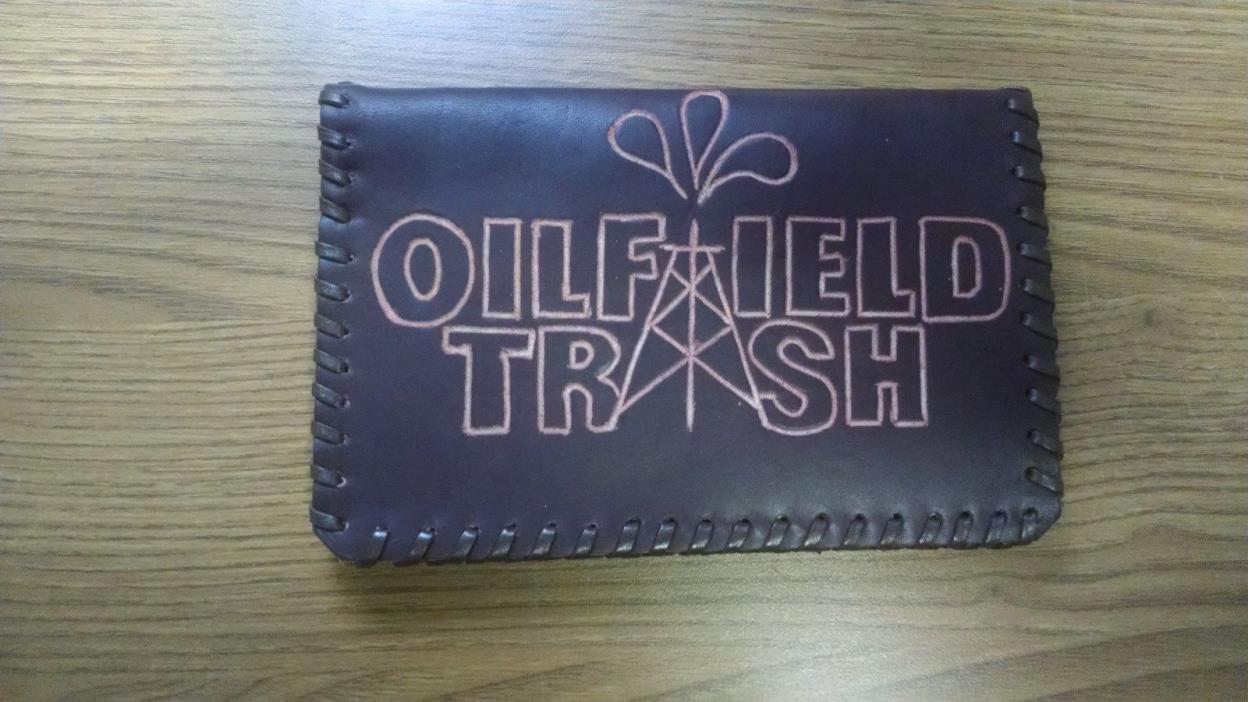 Oil Field Leather Pipe Tally Book Cover 6.75
