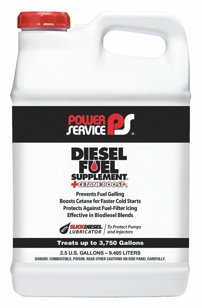 Diesel Fuel Supplement, Amber, 2.5 gal. POWER SERVICE PRODUCTS 01050