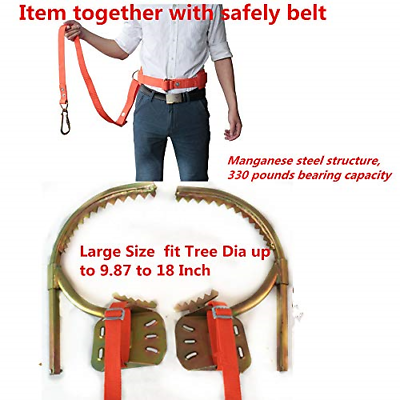 Pair of Climbers Professional Tree Climbing Spikes Together Climbing Set NEW