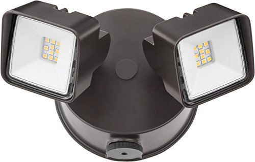 Lithonia Lighting Twin Head Dusk to Dawn Adjustable Outdoor Integrated LED Flood