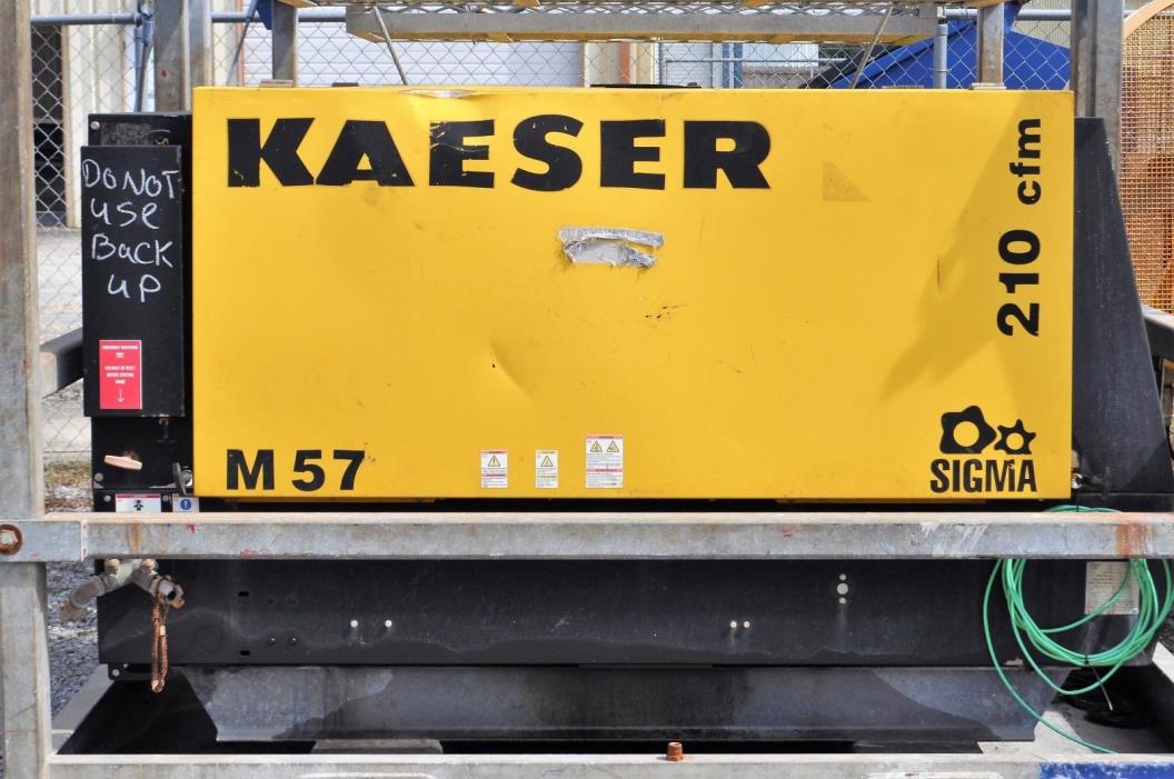 3 QTY 2010 KAESER M57 SIGMA 210cfm Air Compressors ($5,000 each)