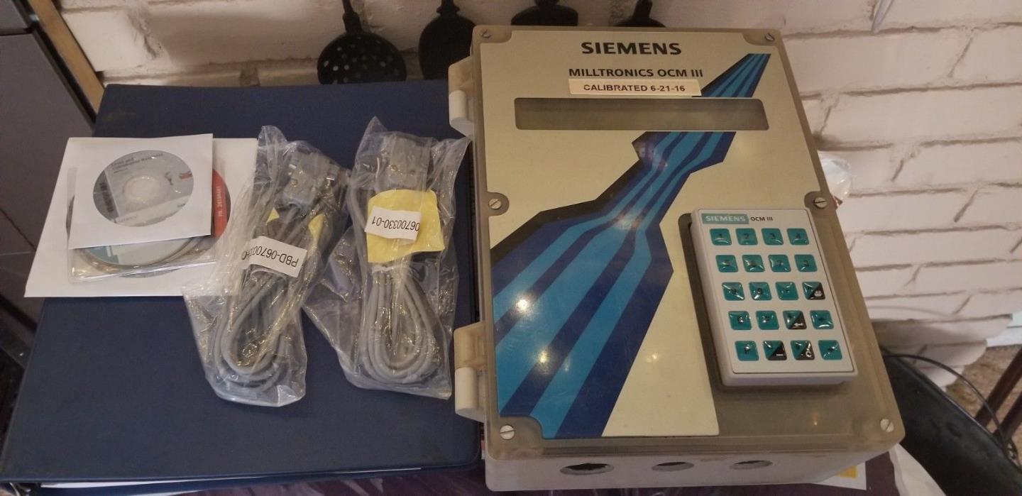Siemens Milltronics OCM III w Keypad Programmer and Manual