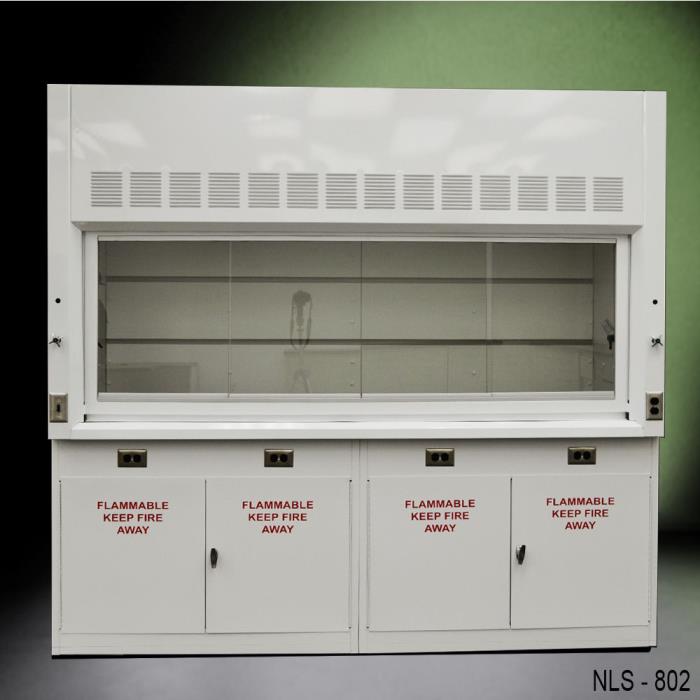 NEW 8' Laboratory Chemical Fume Hood with Flammable cabinets - Fast Shipping
