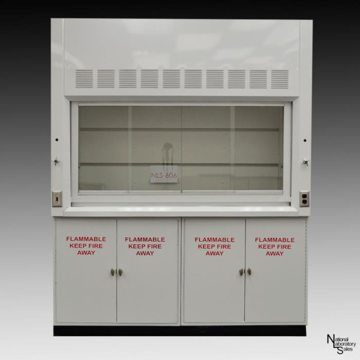 6' Chemical Fume Hood Including with 2-Flammable Cabinets / Fisher American