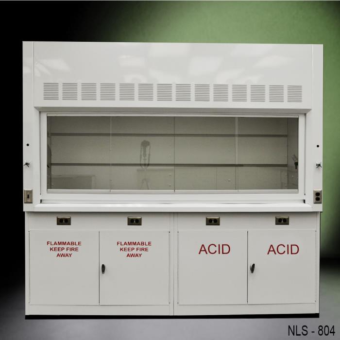 8'  Laboratory Fume Hood NEW with FLAMMABLE & ACID CABINETS