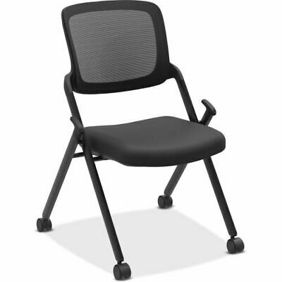 Basyx by HON VL304 Nesting/Stacking Armless Chair VL304BLK
