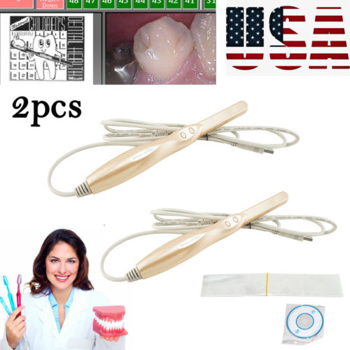 2xIntraoral Camera USB 2.0 Dynamic 4 Mega Pixels 6-LED Dental Oral Health Tool
