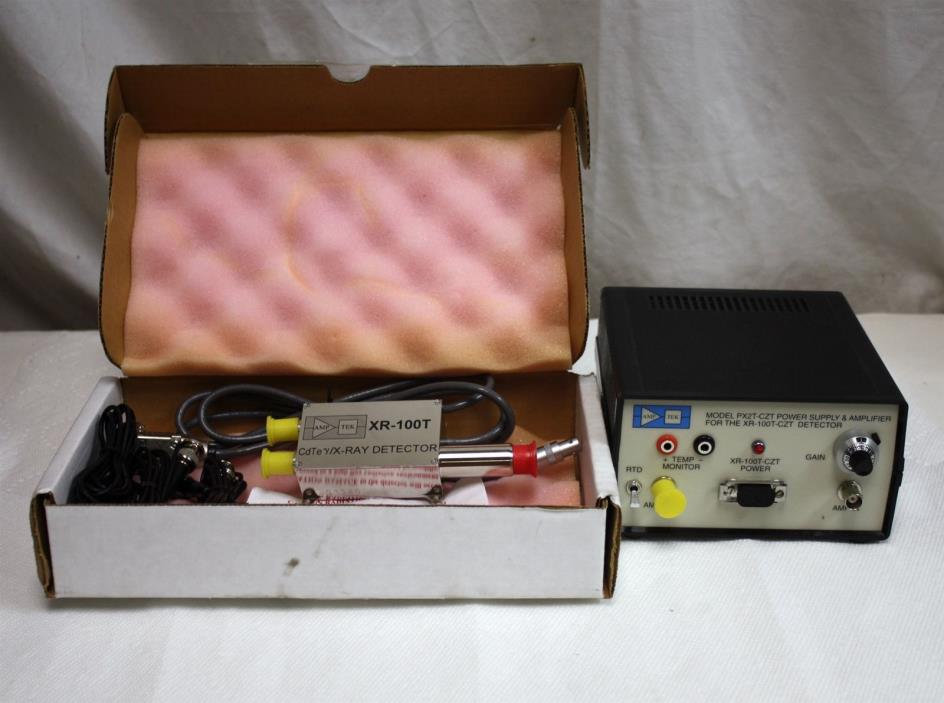 AmpTek XR-100T CdTe Gamma X Ray Detector w PX2T-CZT Power Supply Amp MAY BE NEW!