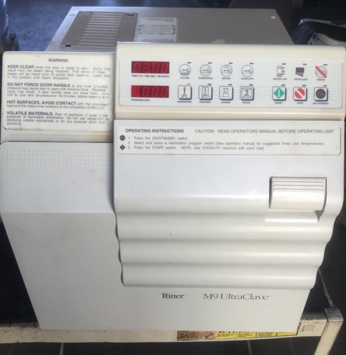 Ritter Midmark M9-001 M9 Ultraclave Autoclave Automatic Sterilizer Lab Equipment