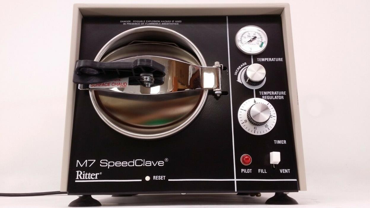 Midmark Ritter M7 Speedclave Steam Sterilizer Autoclave
