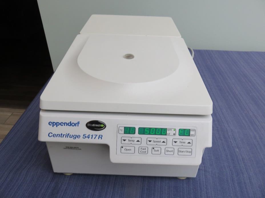 Eppendorf 5417R Refrigerated Centrifuge w/ Rotor F45-30-11 + Lid 16,400 rpm